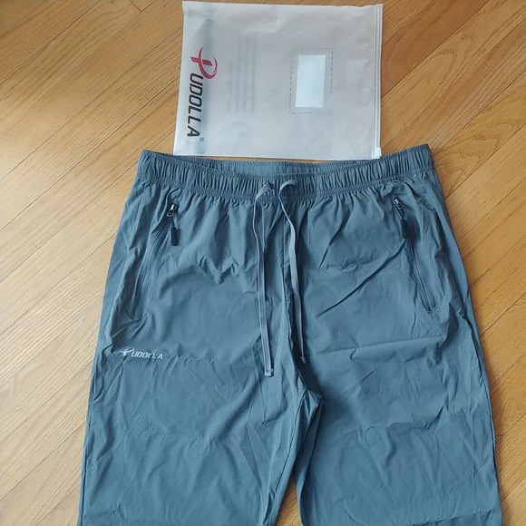 NEW! Pudolla Mens Workout Pants Size Large - Picture 2 of 9